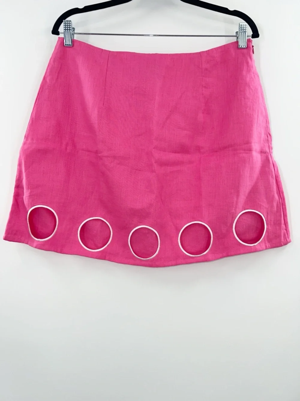 Cin Cin NWT Twiggy Top and Bubble Mini Skirt Linen Set in Barbie size XL Revolve
